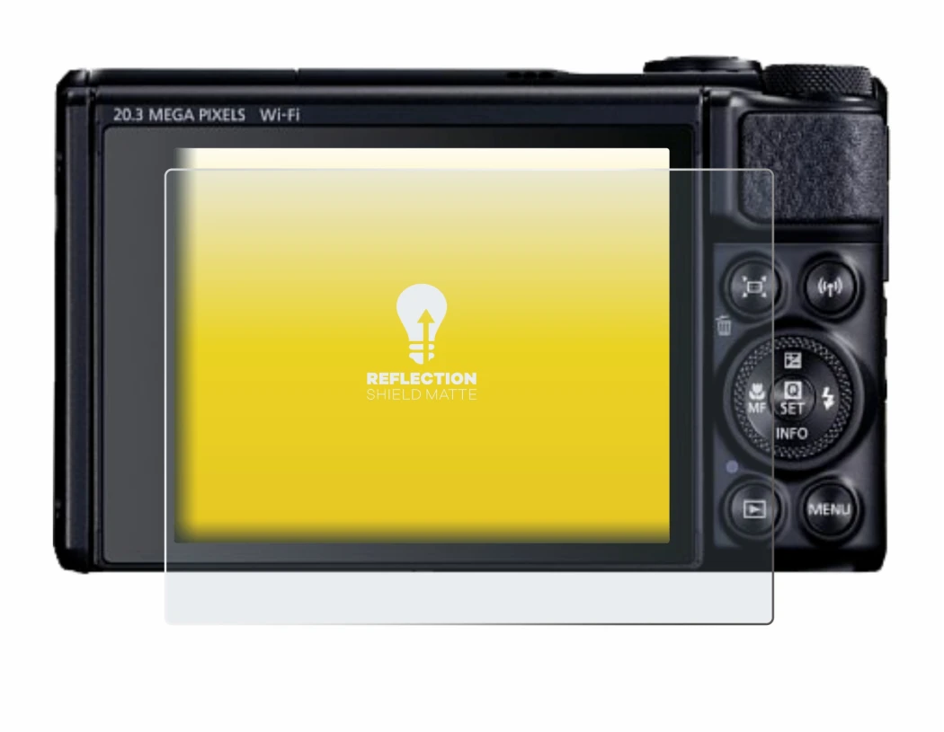 Image de l'appareil Canon PowerShot SX740 HS Lite avec une grande variété de protections d'écran.