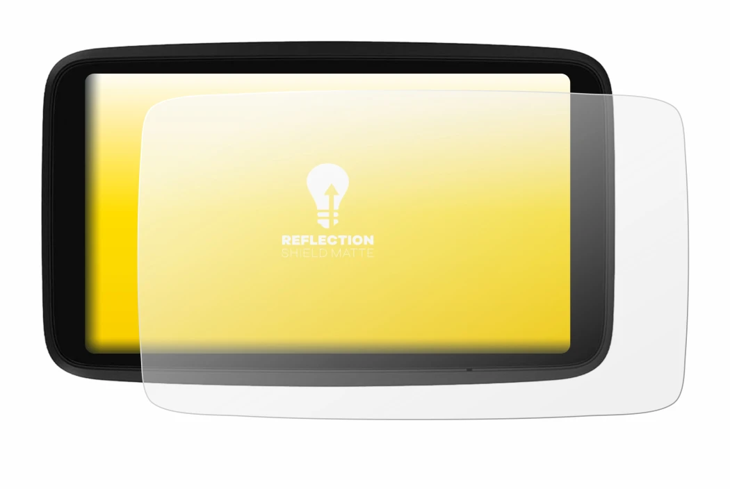 Image de l'appareil TomTom GO Advanced avec une grande variété de protections d'écran.