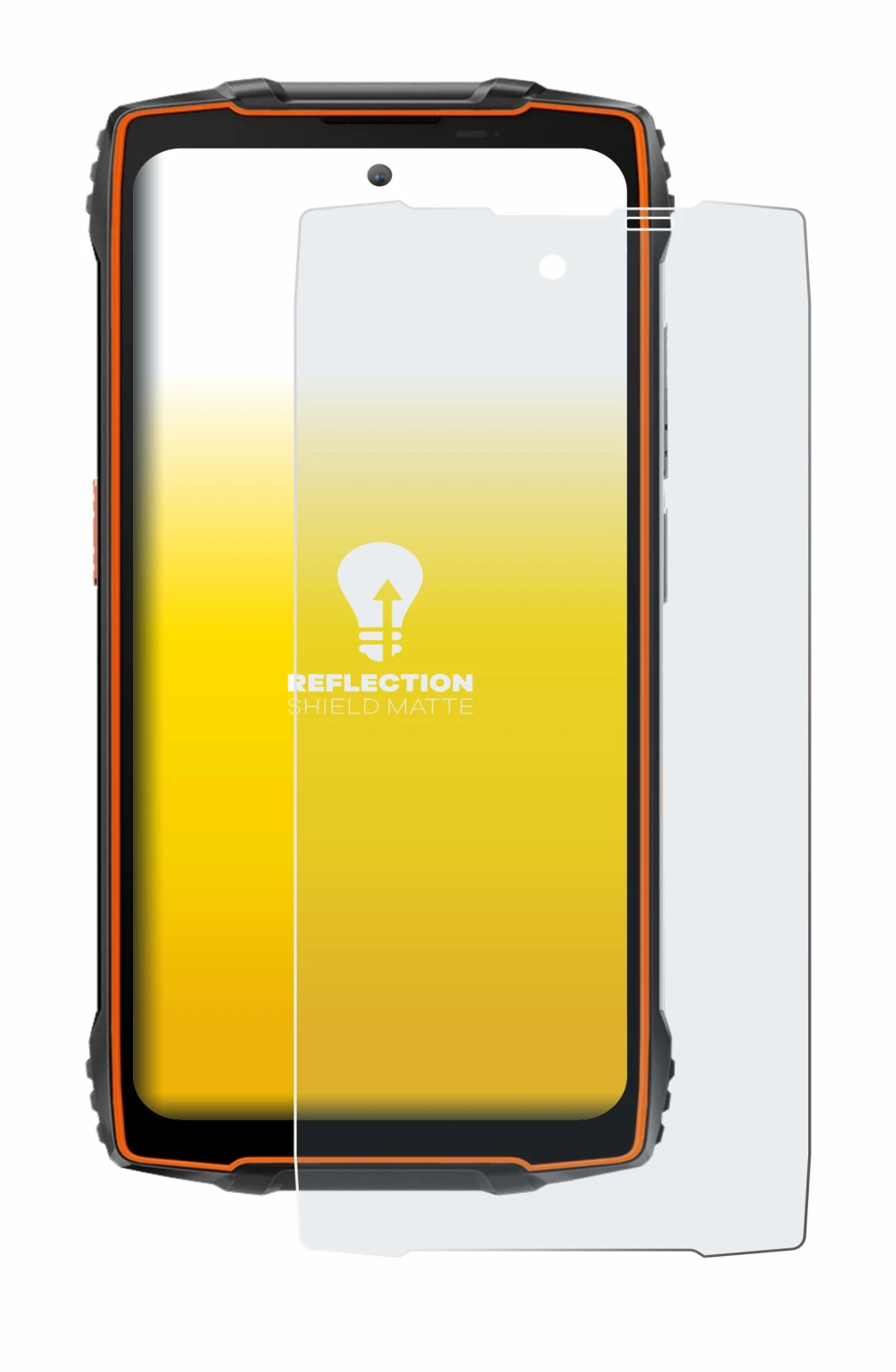 Image de l'appareil Blackview BV8200 avec une grande variété de protections d'écran.