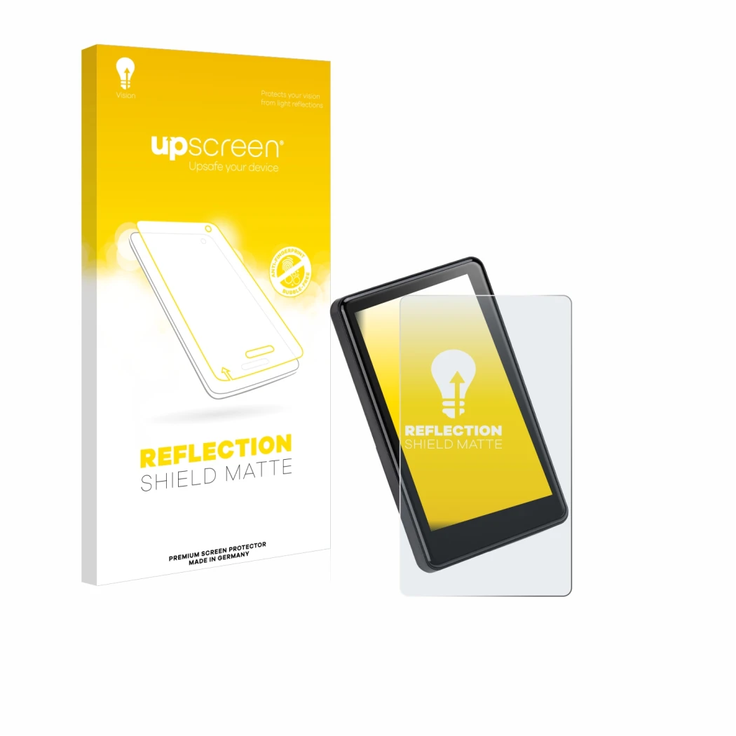 Face avant d’un emballage produit avec le logo de la marque upscreen. À côté, l’appareil Bafang C020 3.4