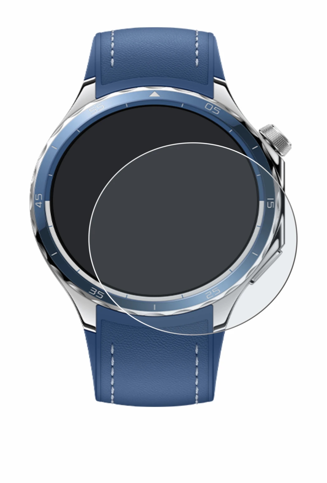 Image de l'appareil Oppo Watch X2 avec une grande variété de protections d'écran.