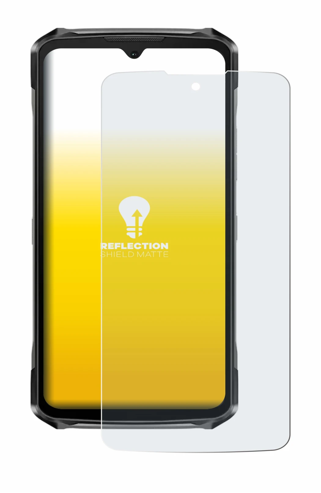 Image de l'appareil Doogee S119 avec une grande variété de protections d'écran.