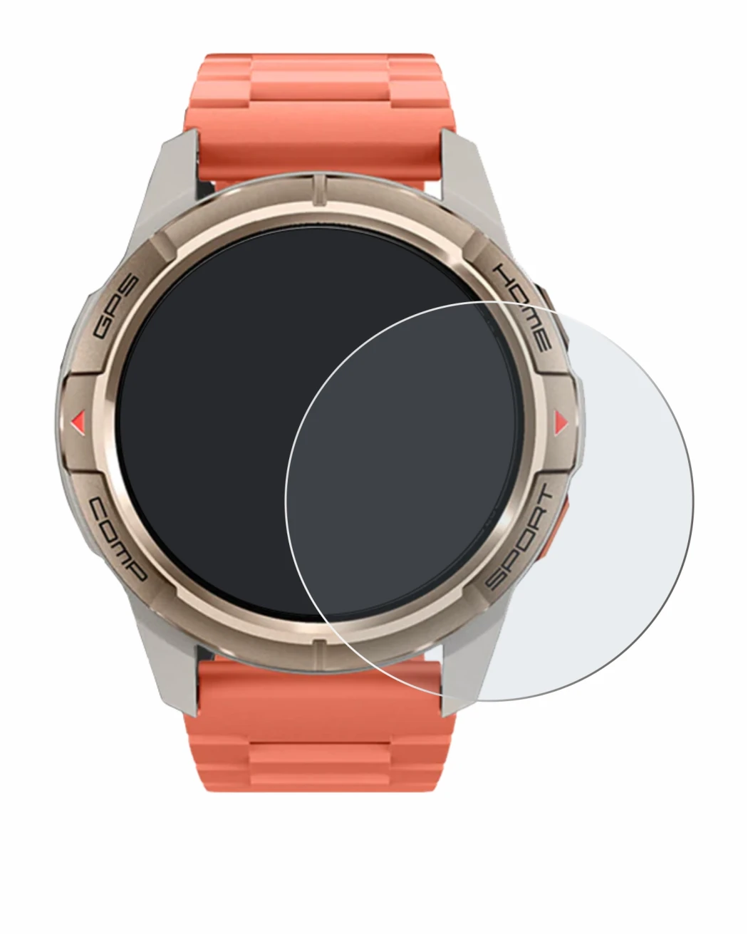 Image de l'appareil Xiaomi Mibro GS Active avec une grande variété de protections d'écran.