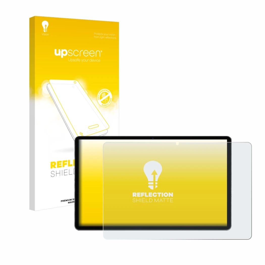 Face avant d’un emballage produit avec le logo de la marque upscreen. À côté, l’appareil Xgody Q17 11