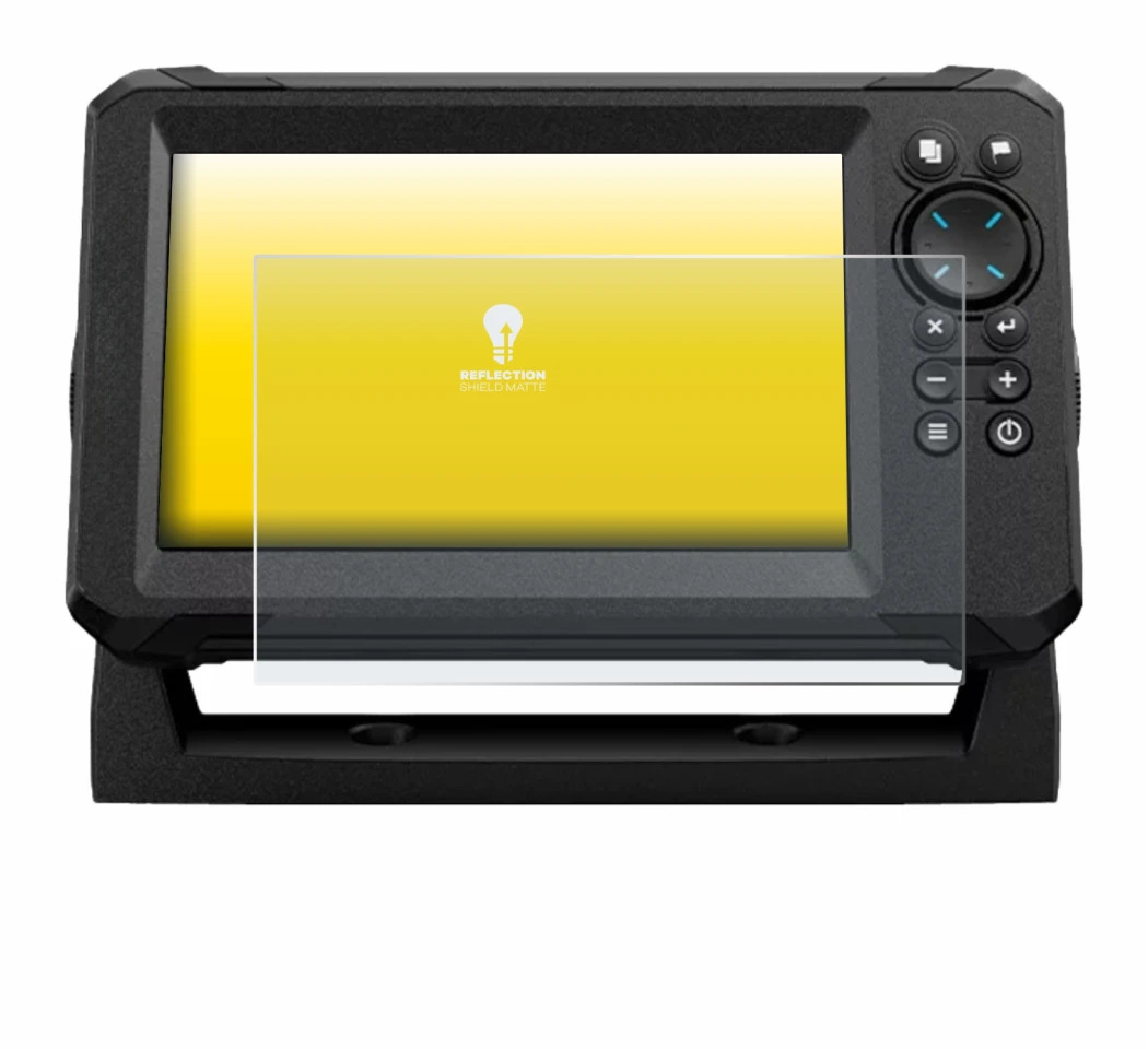 Image de l'appareil Lowrance Eagle 7 avec une grande variété de protections d'écran.