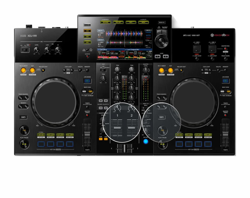 Image de l'appareil Pioneer XDJ -RR (Jog) avec une grande variété de protections d'écran.