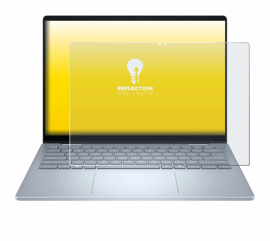 Image de l'appareil Dell 14 Plus 2-in-1 avec une grande variété de protections d'écran.