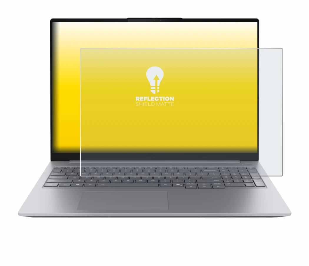 Image de l'appareil Lenovo ThinkBook 16 Gen 8 avec une grande variété de protections d'écran.