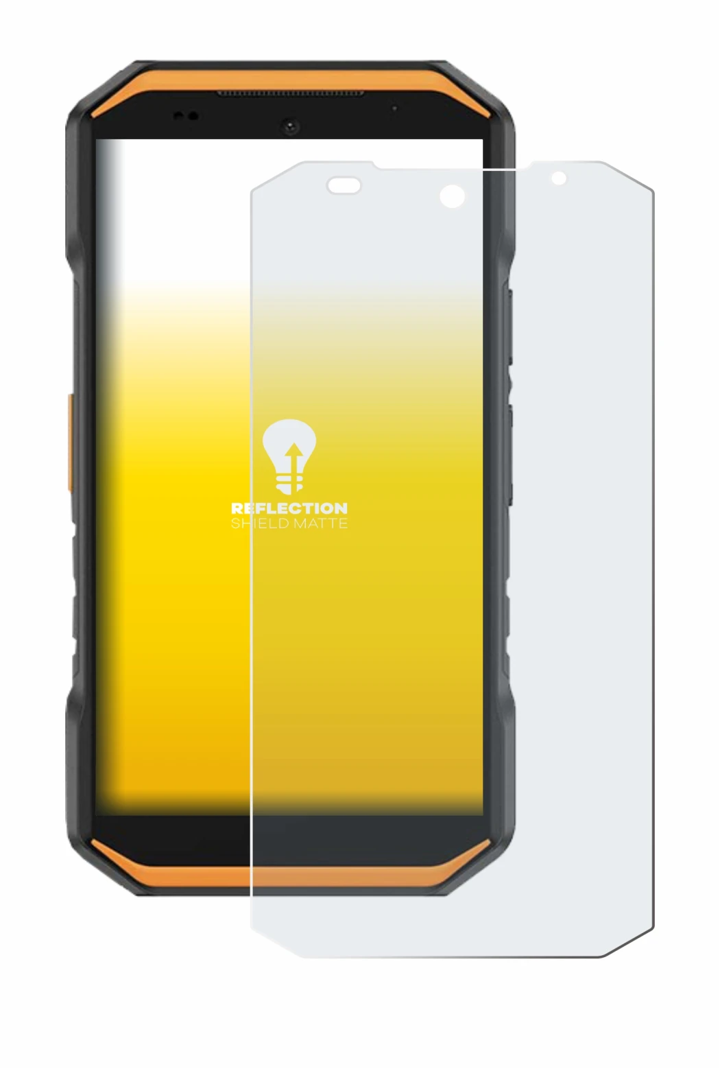 Image de l'appareil Ulefone Armor X32 avec une grande variété de protections d'écran.