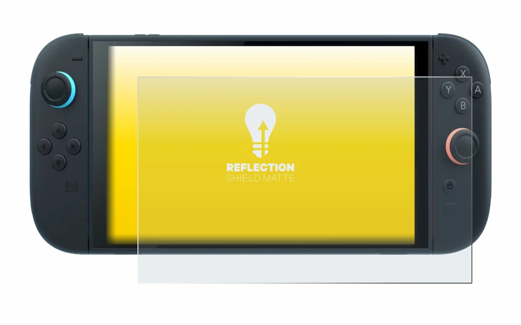 Image de l'appareil Nintendo Switch 2 avec une grande variété de protections d'écran.