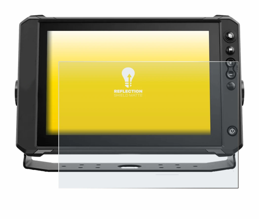 Image de l'appareil Lowrance Elite FS 10 avec une grande variété de protections d'écran.