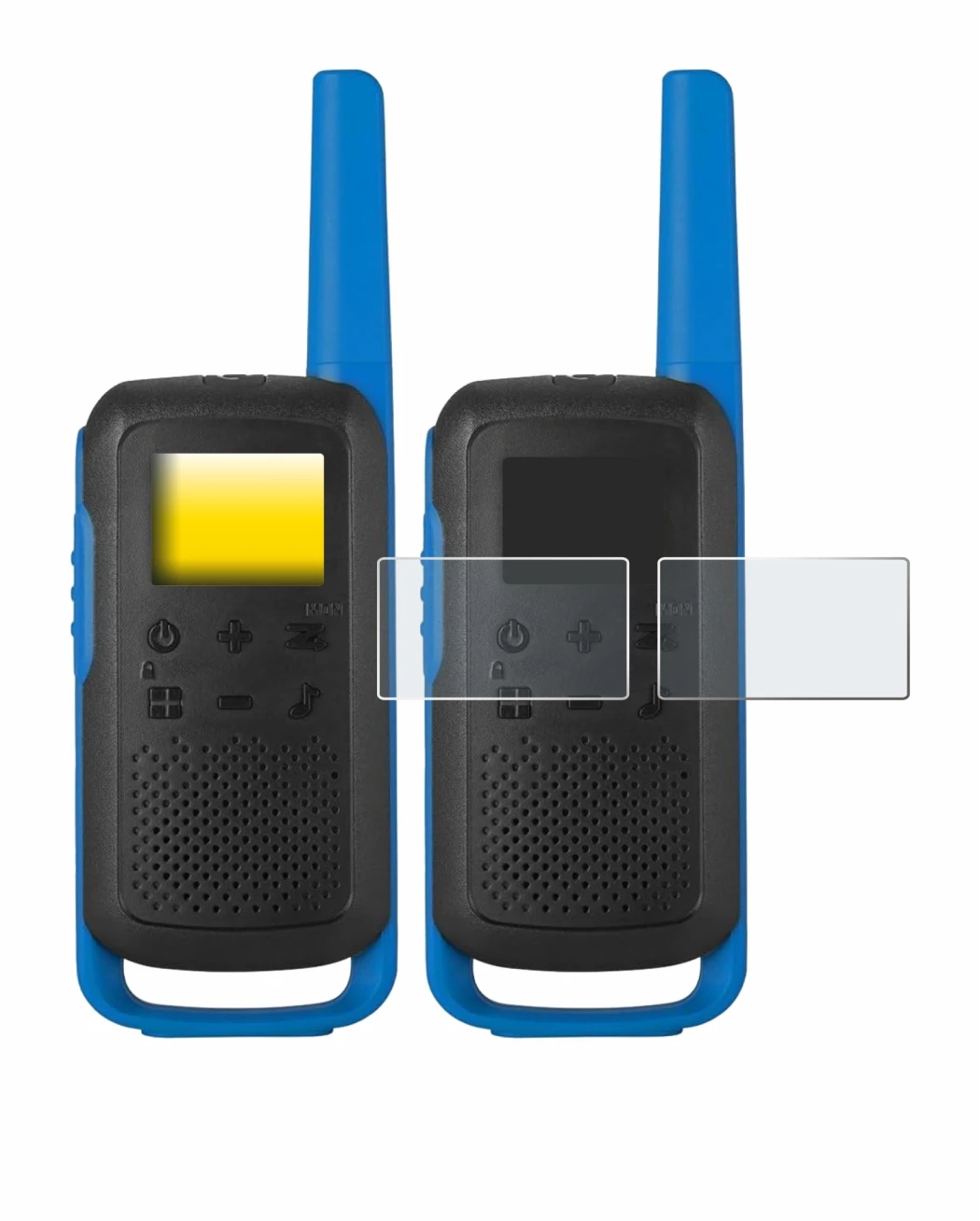 Image de l'appareil Motorola TALKABOUT T62 avec une grande variété de protections d'écran.