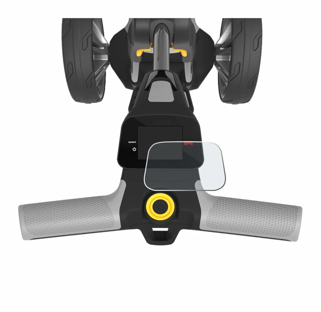 Image de l'appareil PowaKaddy CT6 2025 avec une grande variété de protections d'écran.
