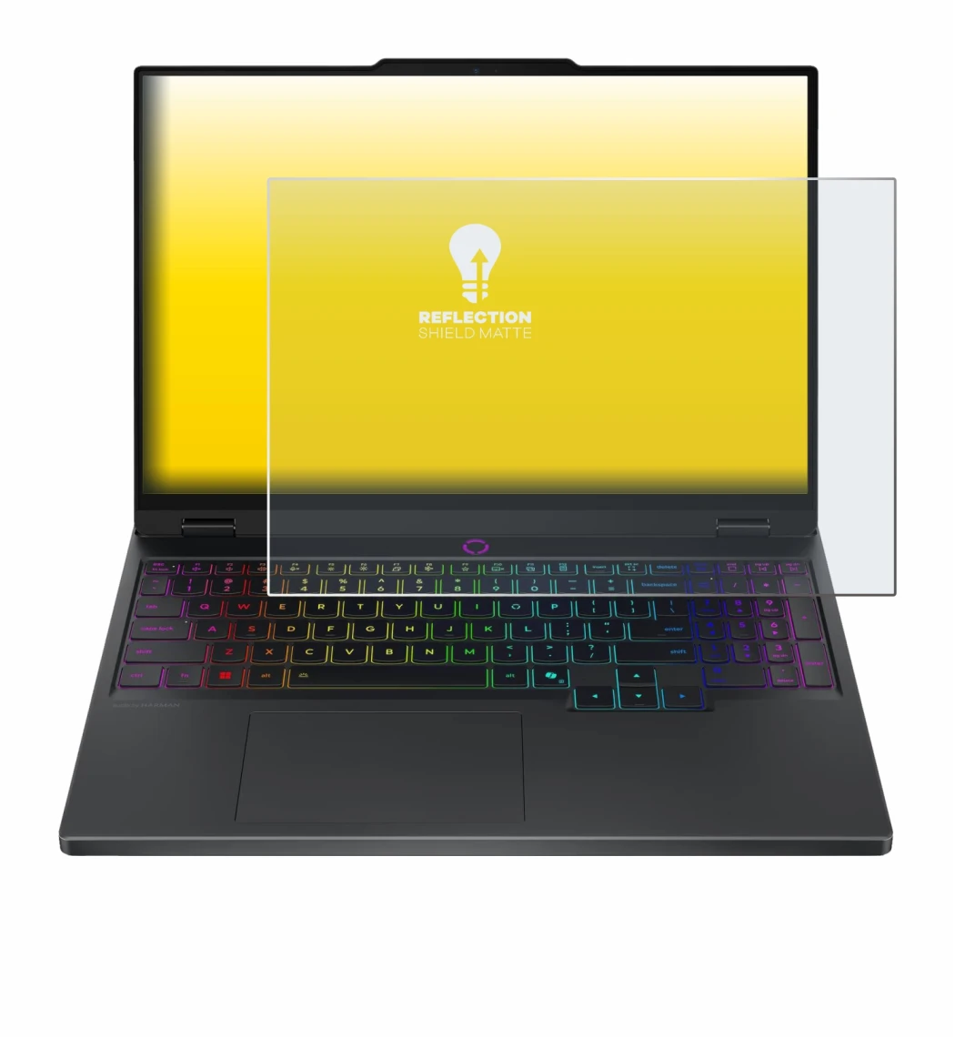Image de l'appareil Lenovo Legion 5 15IRX10 83LY avec une grande variété de protections d'écran.