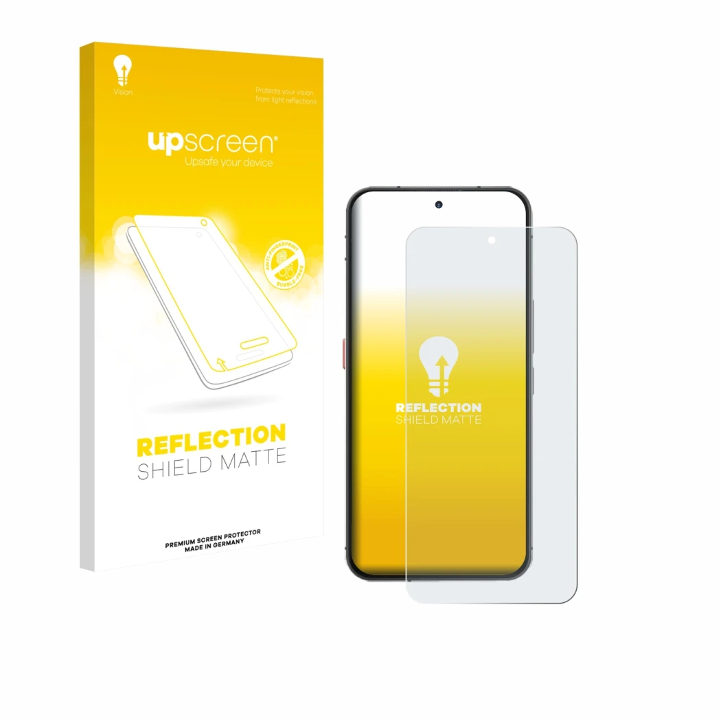 Face avant d’un emballage produit avec le logo de la marque upscreen. À côté, l’appareil Oukitel WP210 5G est représenté avec