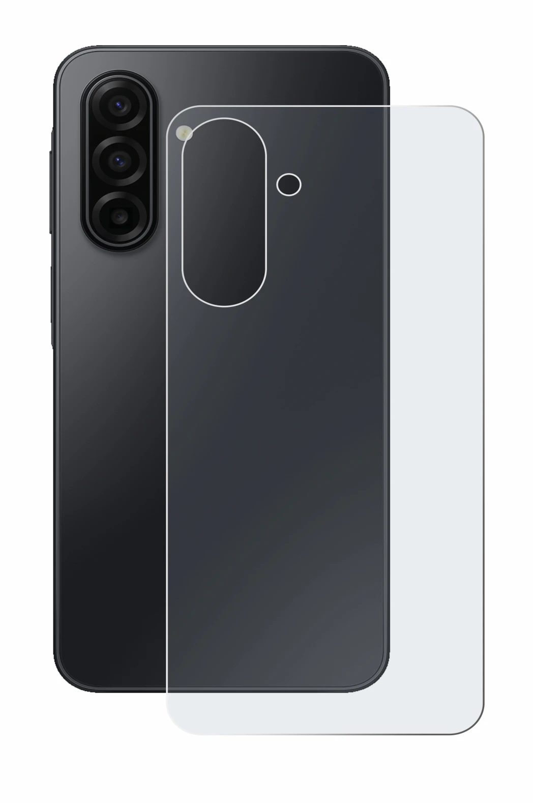 Image de l'appareil Samsung Galaxy A17 5G (Arrière) avec une grande variété de protections d'écran.