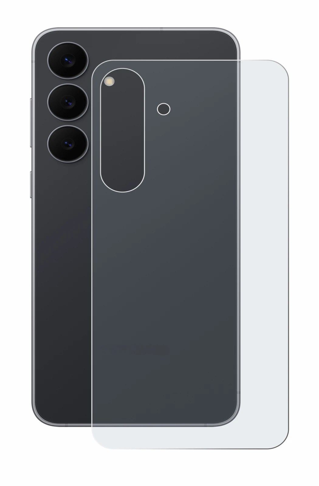 Image de l'appareil Samsung Galaxy S25 FE (Arrière) avec une grande variété de protections d'écran.