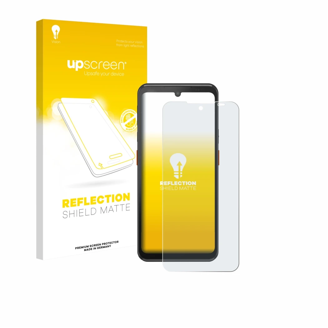 Face avant d’un emballage produit avec le logo de la marque upscreen. À côté, l’appareil Summi L3 est représenté avec la prote