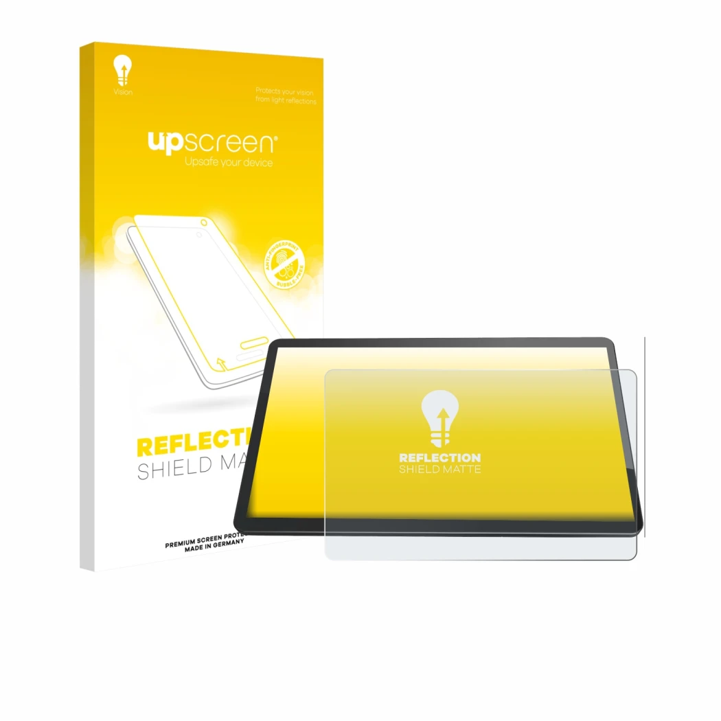 Face avant d’un emballage produit avec le logo de la marque upscreen. À côté, l’appareil Elo TouchSystems 1504L 15