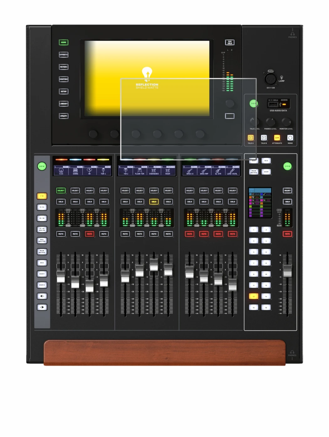 Image de l'appareil Behringer Wing Compact avec une grande variété de protections d'écran.