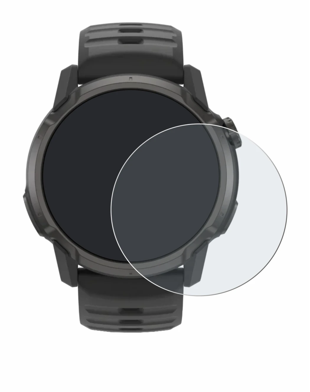 Image de l'appareil Coros Apex 4 (42 mm) avec une grande variété de protections d'écran.