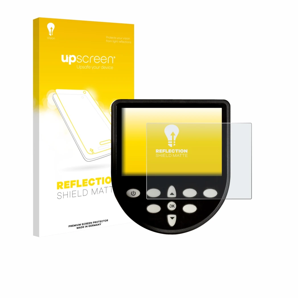 Face avant d’un emballage produit avec le logo de la marque upscreen. À côté, l’appareil WaterRower Series 4 Monitor est repré