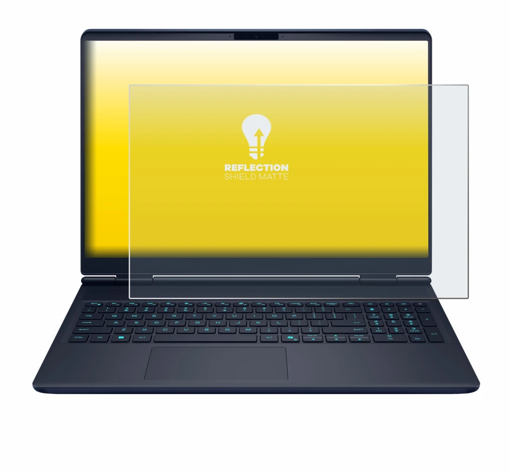 Image de l'appareil Dell Alienware 16X avec une grande variété de protections d'écran.