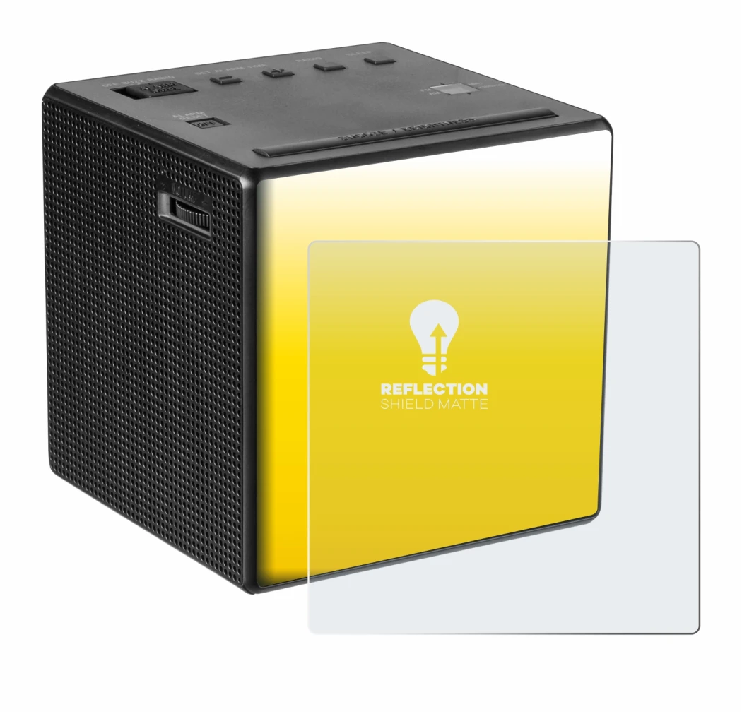 Image de l'appareil Sony ICF-C1 avec une grande variété de protections d'écran.