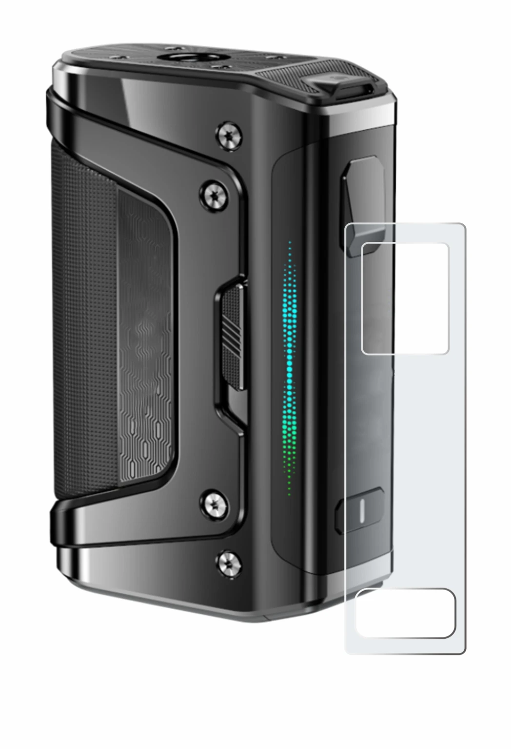 Image de l'appareil GeekVape Aegis Legend 5 avec une grande variété de protections d'écran.