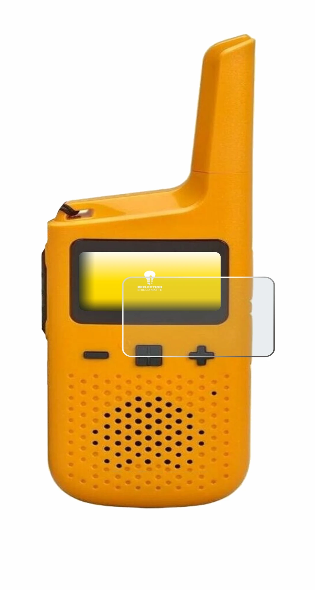 Image de l'appareil Motorola Talkabout T72 avec une grande variété de protections d'écran.