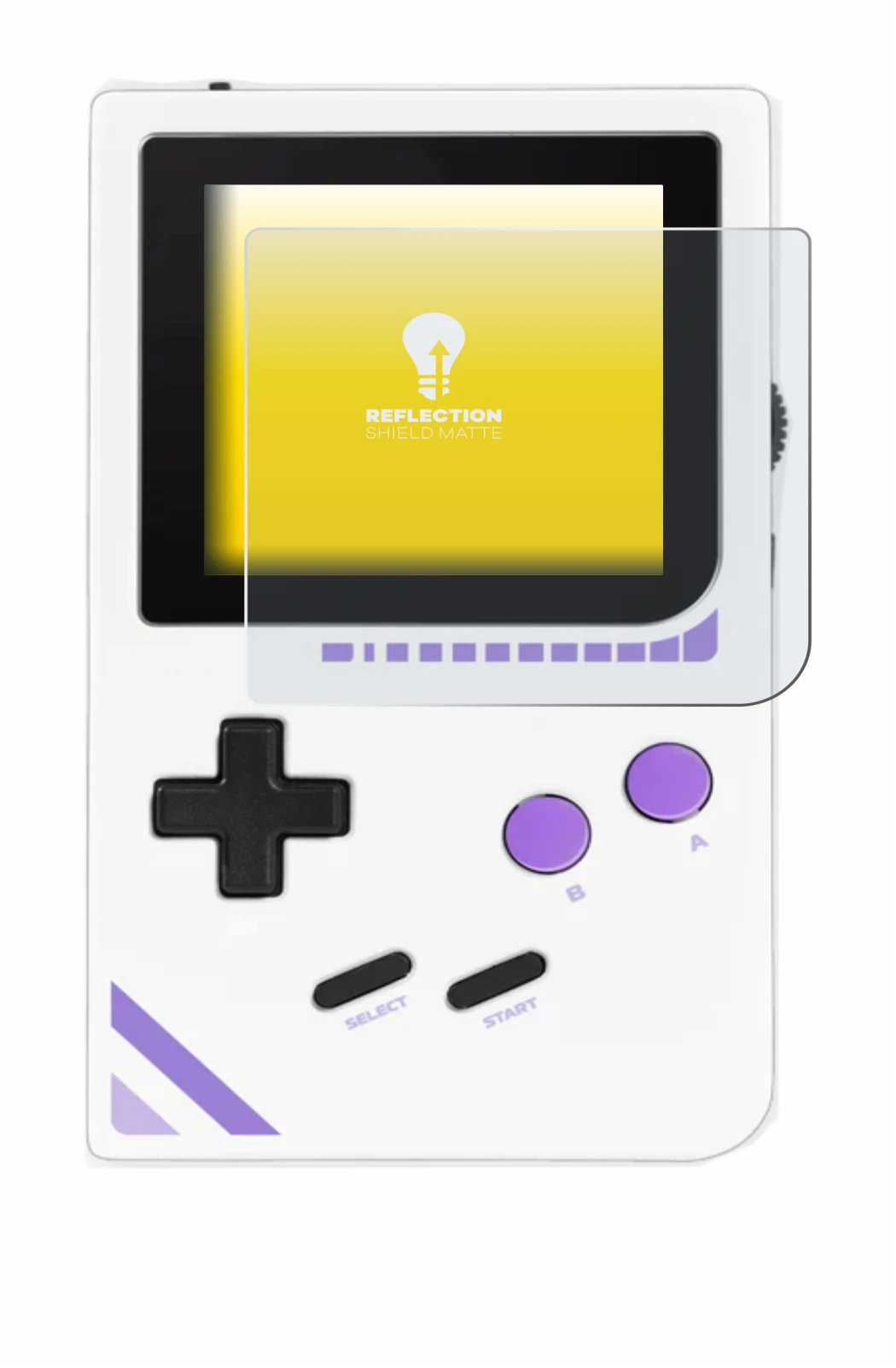 Image de l'appareil Modretro Chromatic avec une grande variété de protections d'écran.