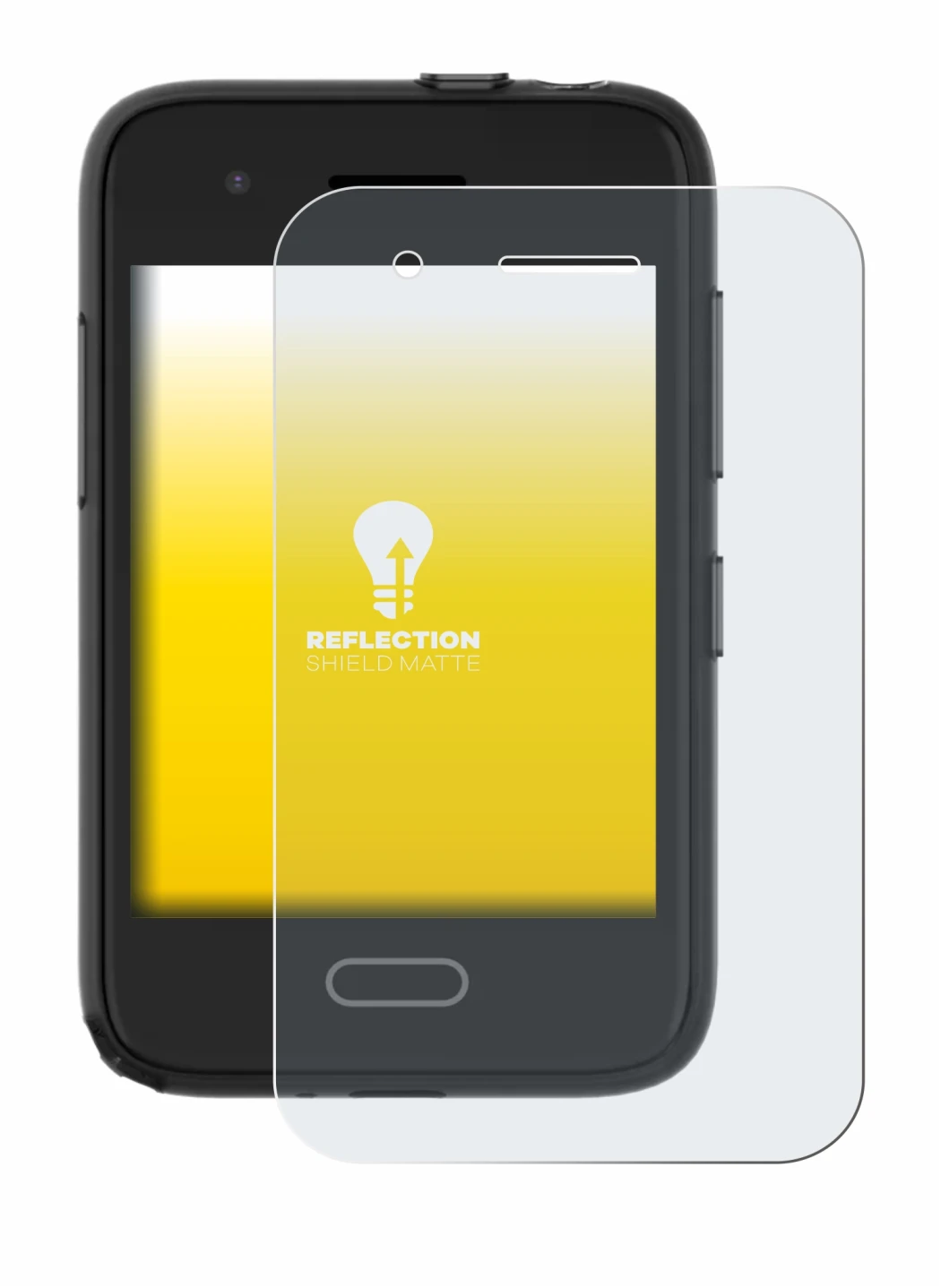 Image de l'appareil Xplora One avec une grande variété de protections d'écran.