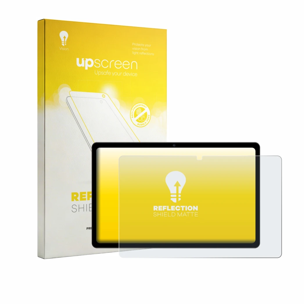 Face avant d’un emballage produit avec le logo de la marque upscreen. À côté, l’appareil Maxlegen M11S 11
