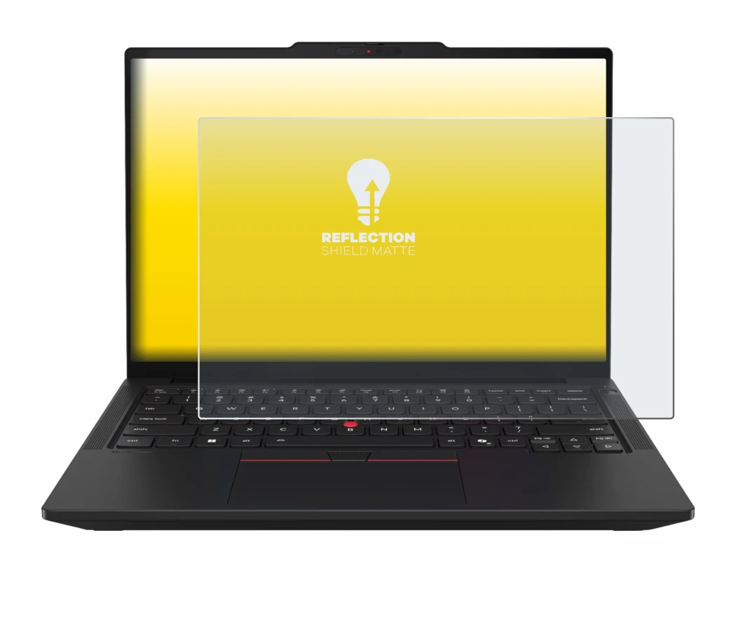 Image de l'appareil Lenovo ThinkPad T14 Gen 7 avec une grande variété de protections d'écran.