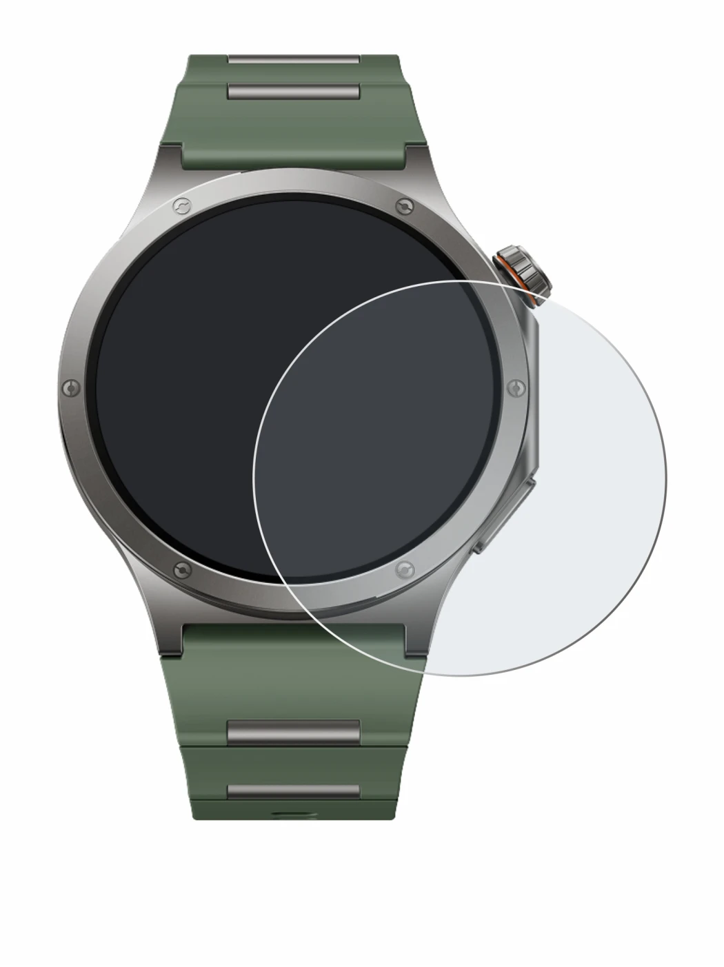 Image de l'appareil OnePlus Watch 4 avec une grande variété de protections d'écran.