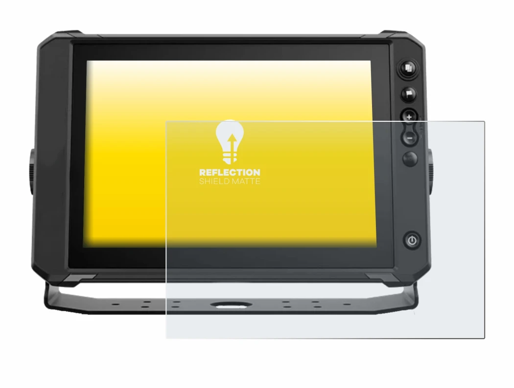 Image de l'appareil Lowrance Elite FS 12 avec une grande variété de protections d'écran.