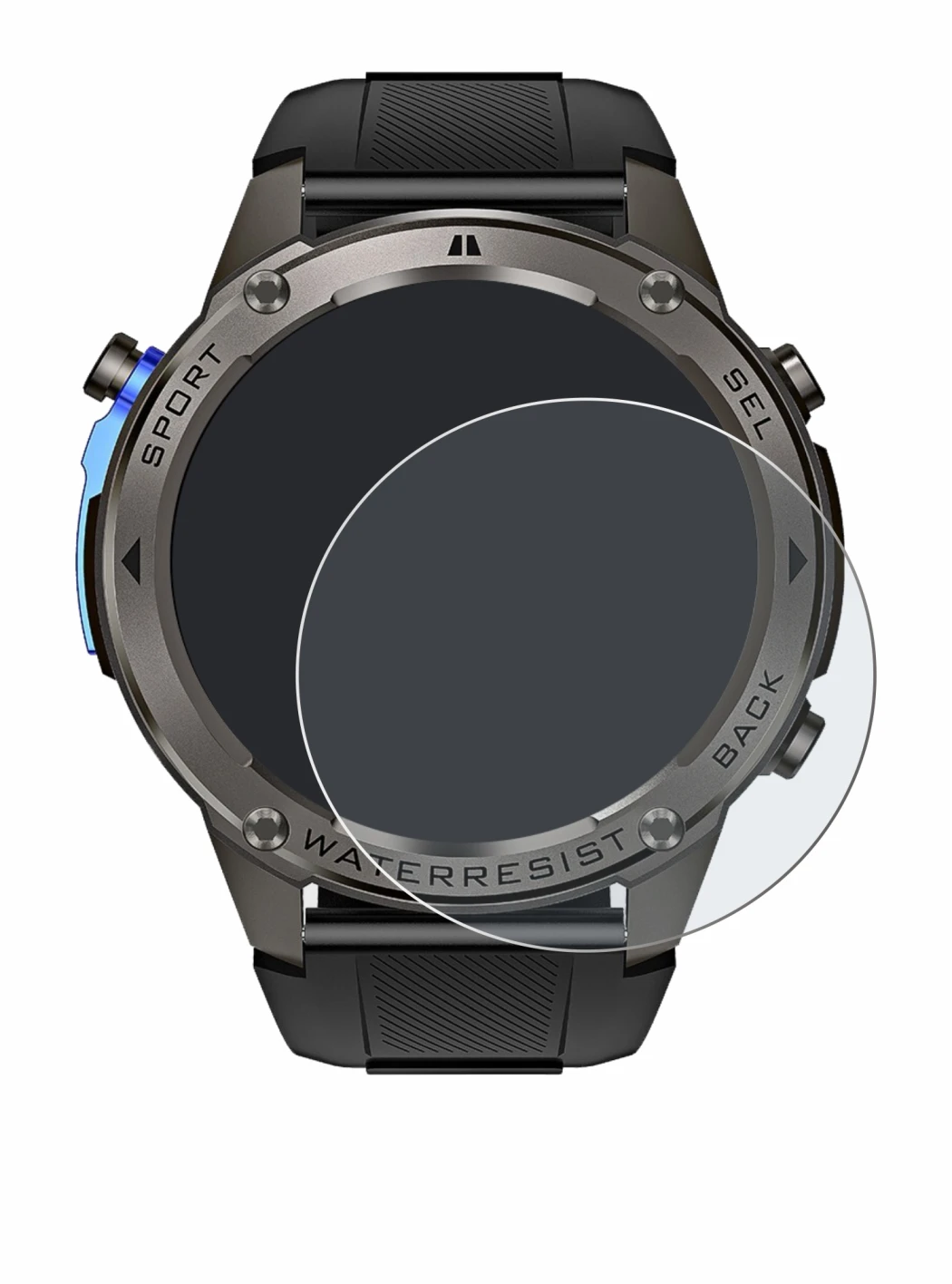Image de l'appareil Kardena Care GPS avec une grande variété de protections d'écran.