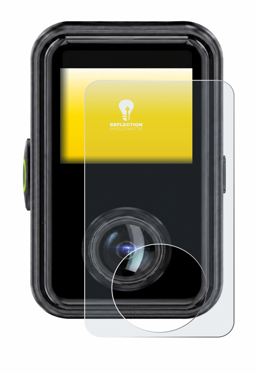 Image de l'appareil Vantrue E360 Ace avec une grande variété de protections d'écran.