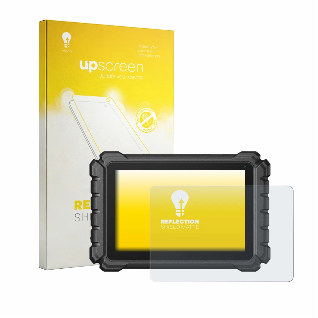 Face avant d’un emballage produit avec le logo de la marque upscreen. À côté, l’appareil Topdon One est représenté avec la pro