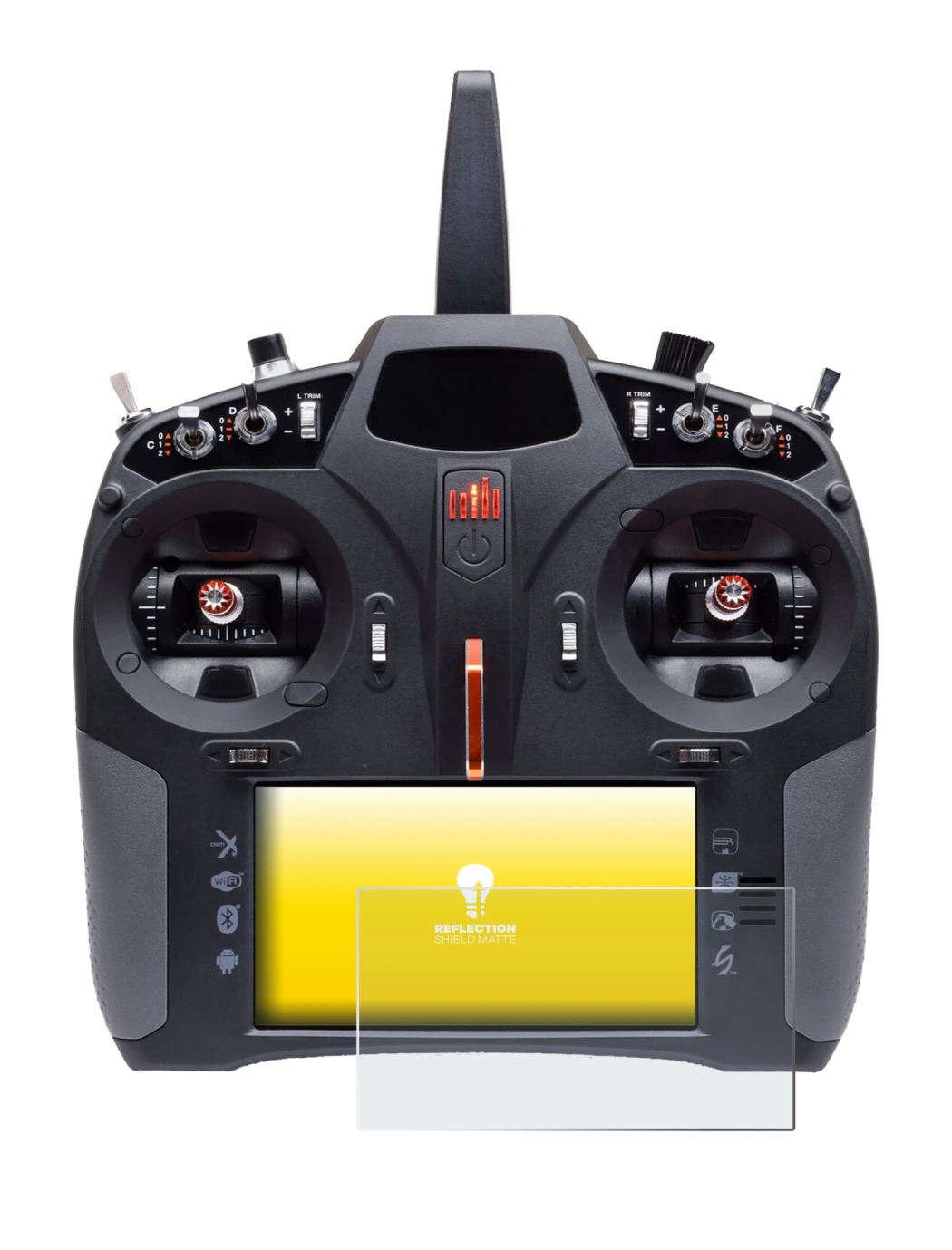 Image de l'appareil Spektrum iX14 Plus avec une grande variété de protections d'écran.