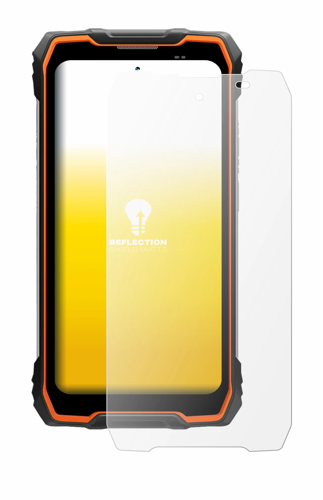 Image de l'appareil Blackview Rock 2 avec une grande variété de protections d'écran.