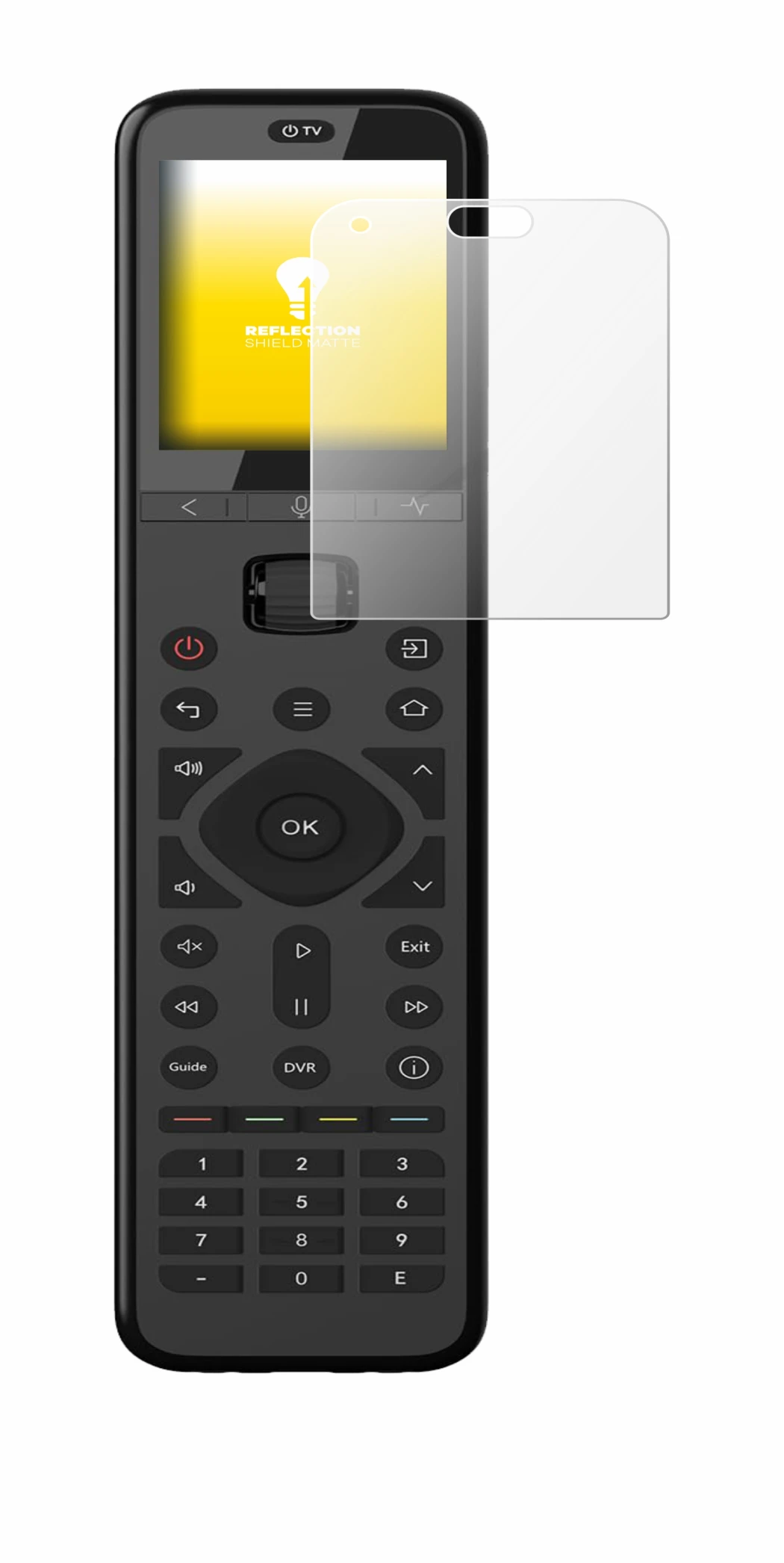 Image de l'appareil Sofabaton U3 avec une grande variété de protections d'écran.
