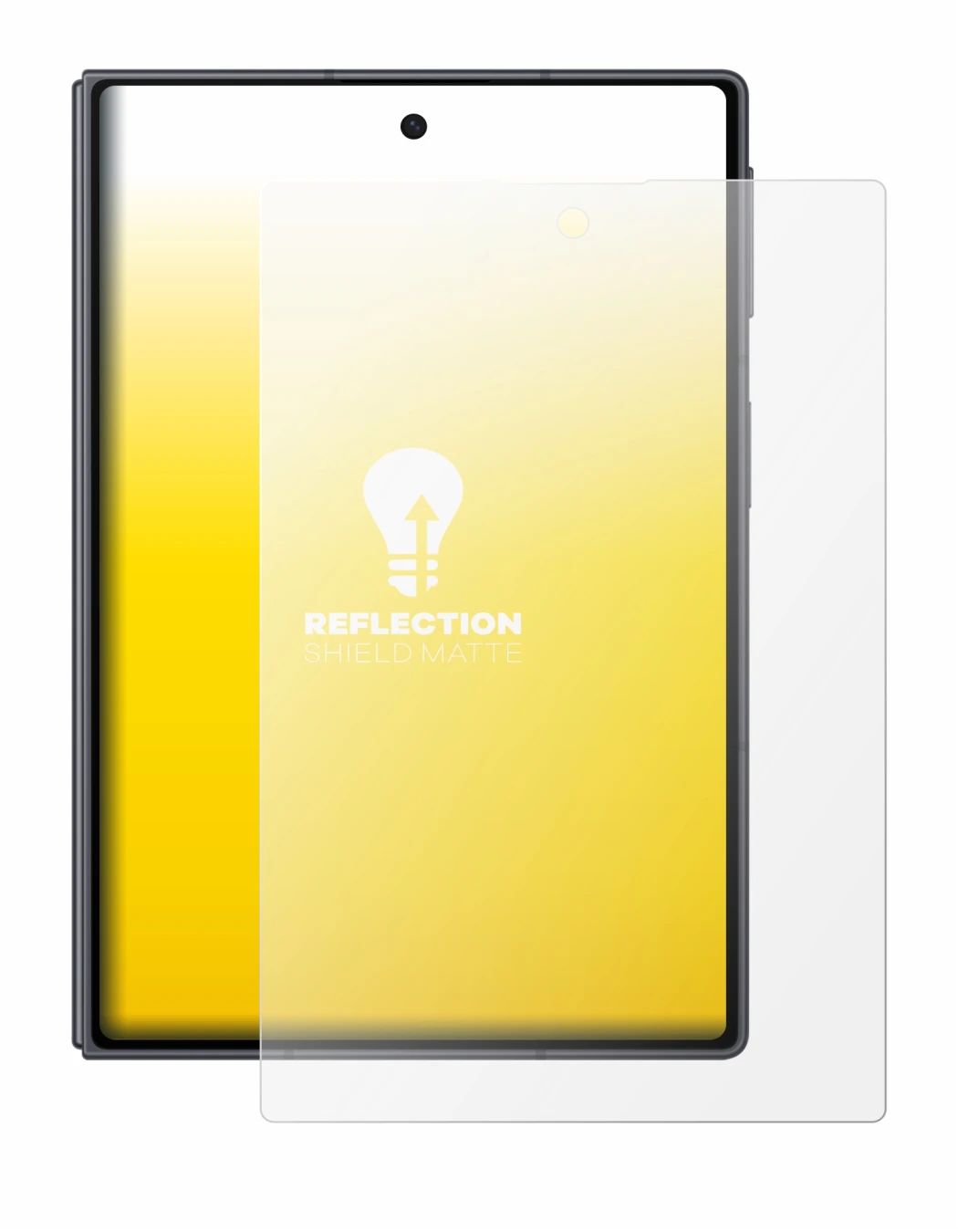 Image de l'appareil Samsung Galaxy Z Fold 8 avec une grande variété de protections d'écran.