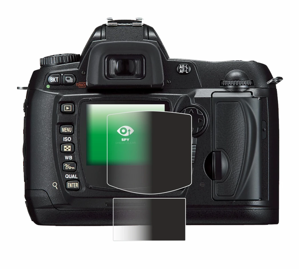 Image de l'appareil Nikon D70 avec une grande variété de protections d'écran.