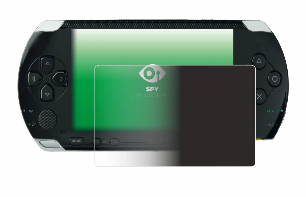 Image de l'appareil Sony PSP 1000 avec une grande variété de protections d'écran.