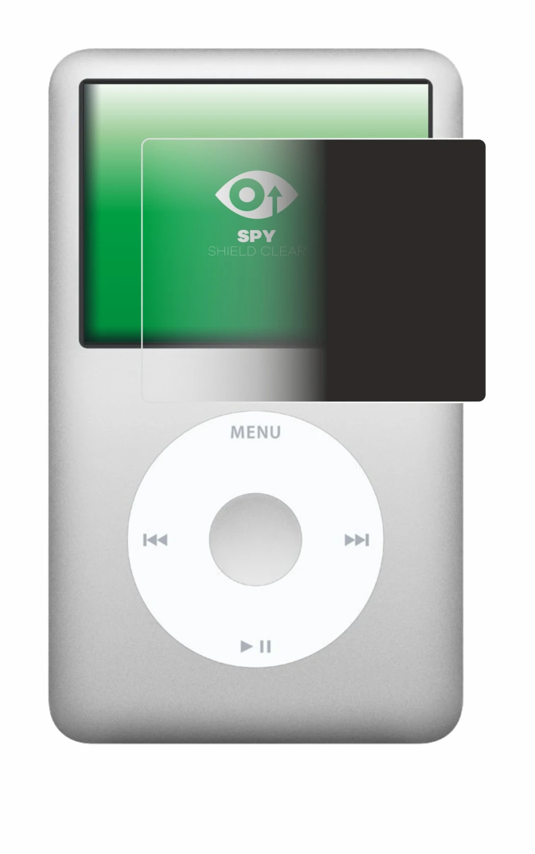 Image de l'appareil Apple iPod classic 160 GB (7ème Gen.) avec une grande variété de protections d'écran.