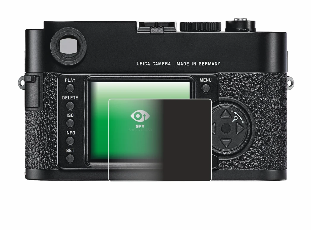 Image de l'appareil Leica M9 avec une grande variété de protections d'écran.