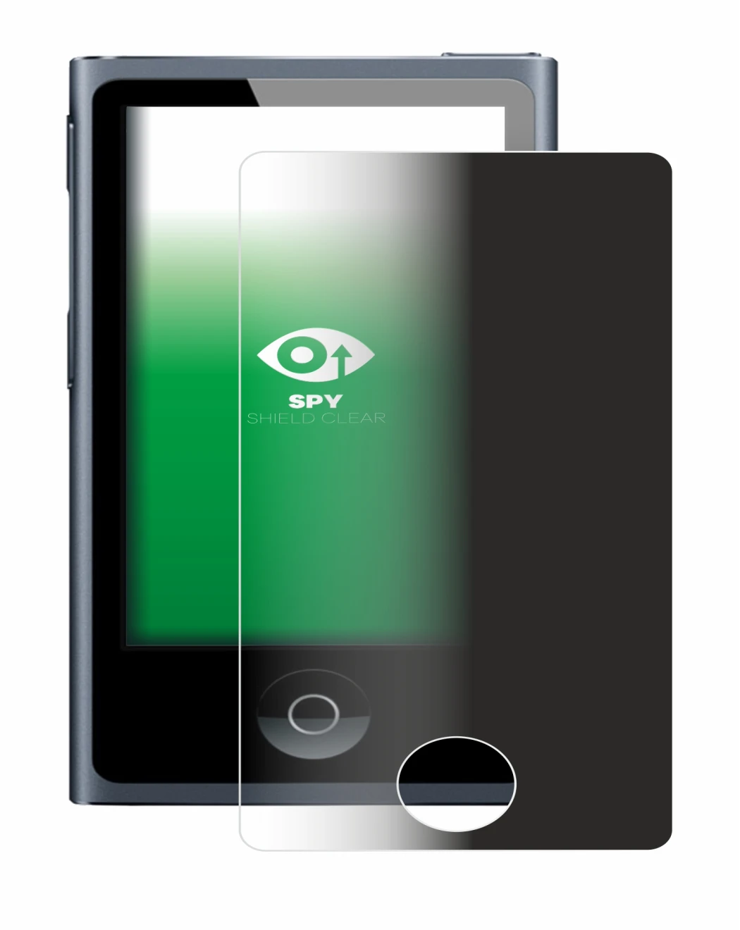 Image de l'appareil Apple iPod nano 2012 (7ème Gen.) avec une grande variété de protections d'écran.
