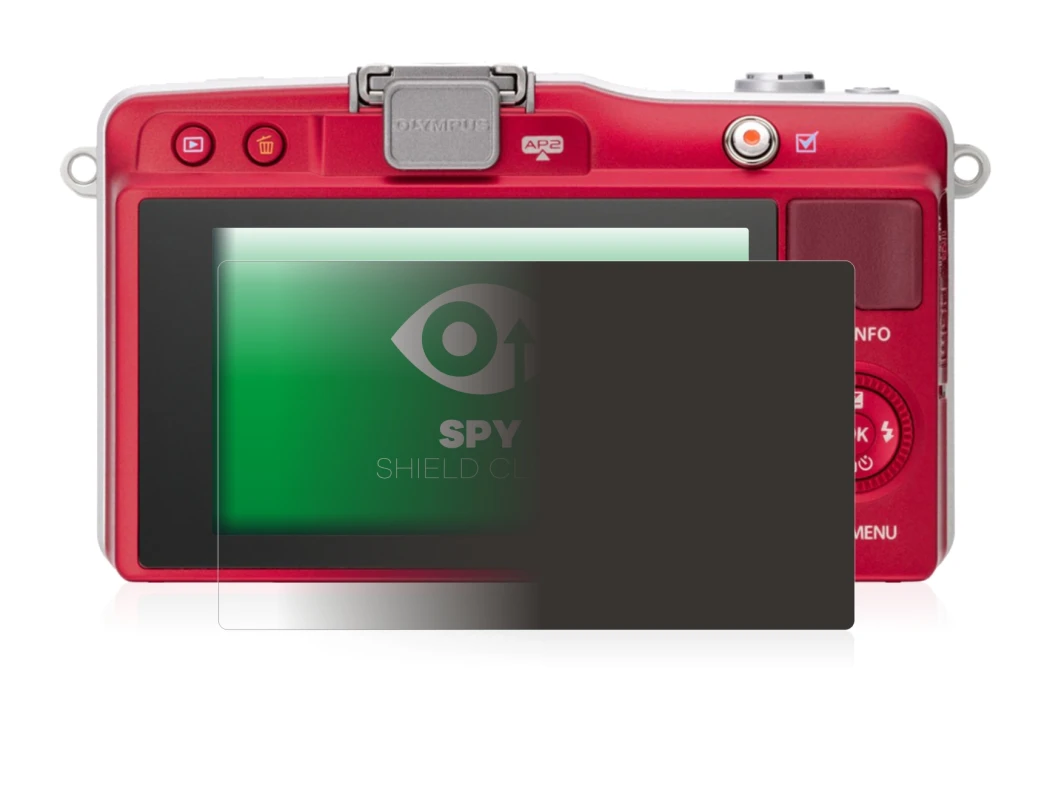 Image de l'appareil Olympus PEN Mini E-PM2 avec une grande variété de protections d'écran.