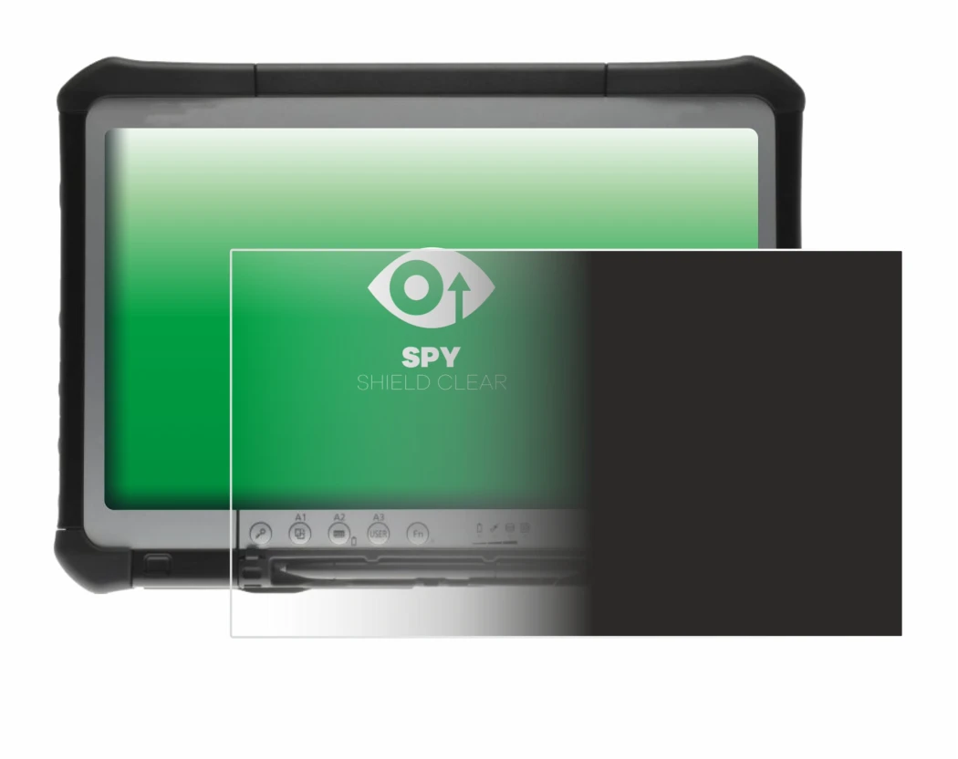 Image de l'appareil Panasonic Toughbook CF-D1 avec une grande variété de protections d'écran.